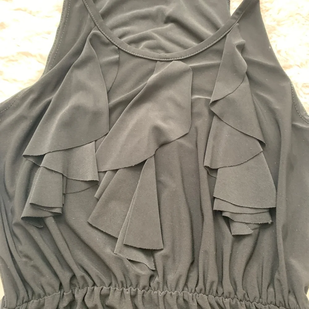 Abria Black Asymmetrical Sleeveless Dress- Size Small - Picture 4 of 9